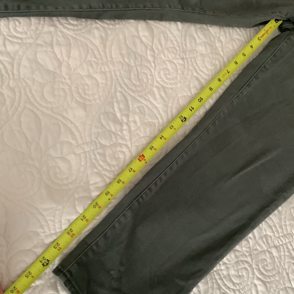 Talbots army green straight leg jeans size 8 - Picture 9 of 13
